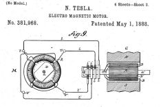 A milestone : Tesla's induction motor (US381968) [Photo Provided = German Patent and Trade Mark Office (DPMA)]