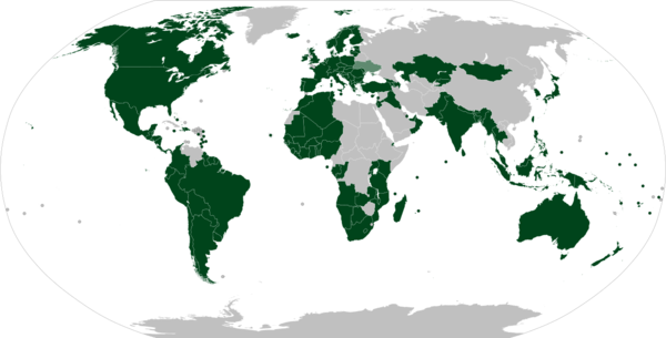 챗GPT 사용이 가능한 국가 지도. (자료=위키피디아)